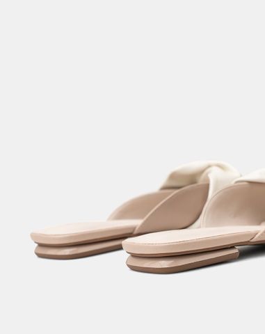  Giày Búp Bê Mules Quai Xoắn 