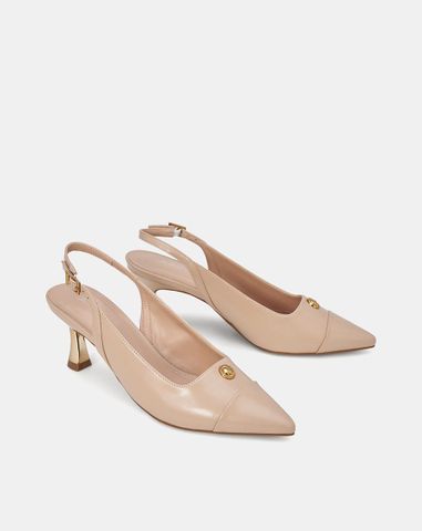  Giày Cao Gót Phối Khoá Trang Trí 