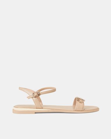  Giày Sandal Bệt Trang Trí Khoá 