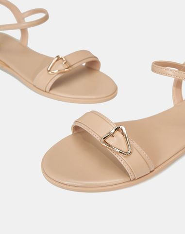 Giày Sandal Bệt Trang Trí Khoá 