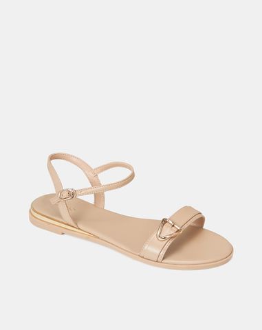  Giày Sandal Bệt Trang Trí Khoá 