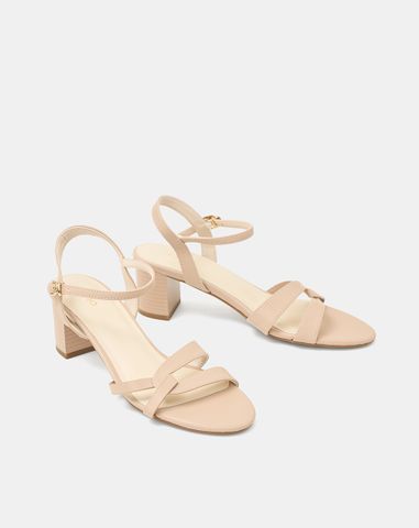  Giày Sandal Gót Vuông 
