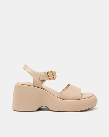  Giày Sandal Đế Xuồng Quai Ngang Quai Cổ Chân 
