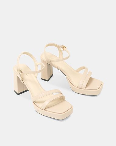 Giày Sandal Có Đúp Phối Quai Dây 