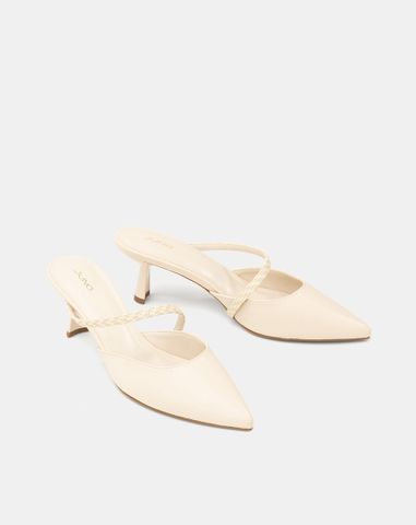  Giày Cao Gót Mules Quai Chéo 