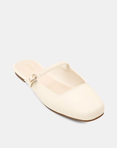  Giày Búp Bê Cao Gót Phối Khoá Trang Trí 