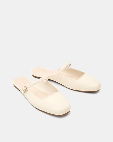  Giày Búp Bê Cao Gót Phối Khoá Trang Trí 