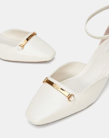  Giày Cao Gót Phối Khoá Trang Trí 