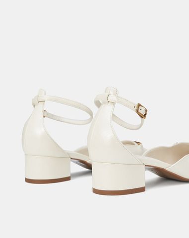  Giày Cao Gót Phối Khoá Trang Trí 