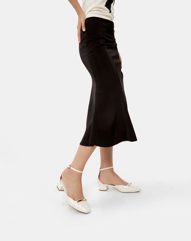  Giày Cao Gót Phối Khoá Trang Trí 