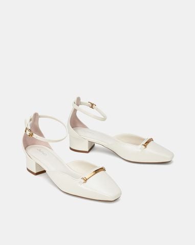  Giày Cao Gót Phối Khoá Trang Trí 