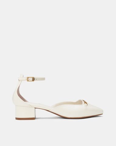  Giày Cao Gót Phối Khoá Trang Trí 