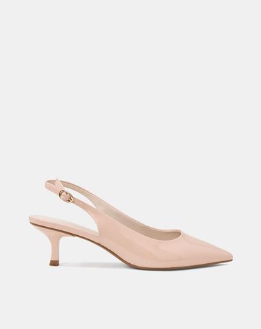  Giày Cao Gót Slingback Mũi Nhọn 