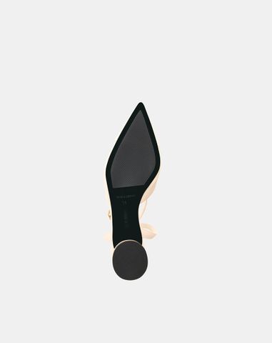  Giày Cao Gót Slingback Phối Toe Cap 