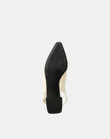  Giày Cao Gót Slingback Đắp Mũi Chéo 