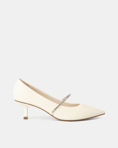  Giày Cao Gót Phối Dây Khóa Trang Trí 