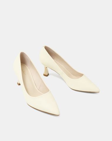  Giày Cao Gót Pump Mũi Nhọn Gót Thanh 
