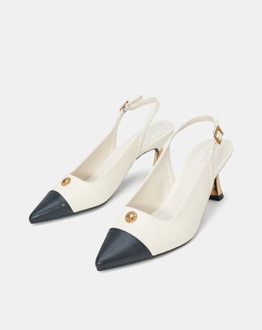  Giày Cao Gót Phối Khoá Trang Trí 