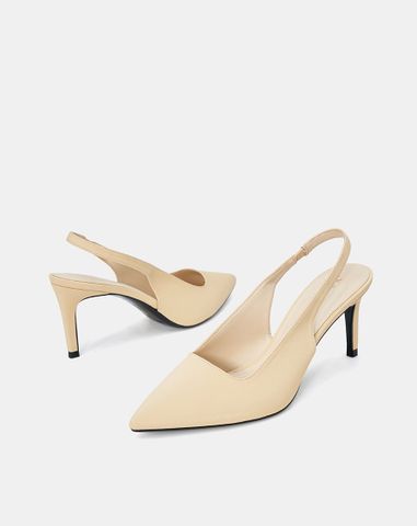  Giày Cao Gót Cao Gót Slingback Mũi Nhọn Gót Thanh 