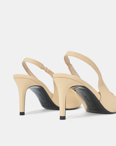  Giày Cao Gót Cao Gót Slingback Mũi Nhọn Gót Thanh 