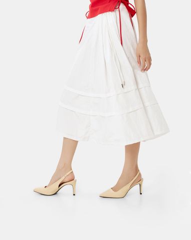  Giày Cao Gót Cao Gót Slingback Mũi Nhọn Gót Thanh 