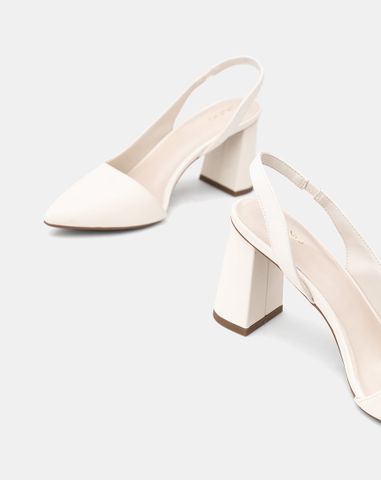  Giày Cao Gót Slingback Hở 