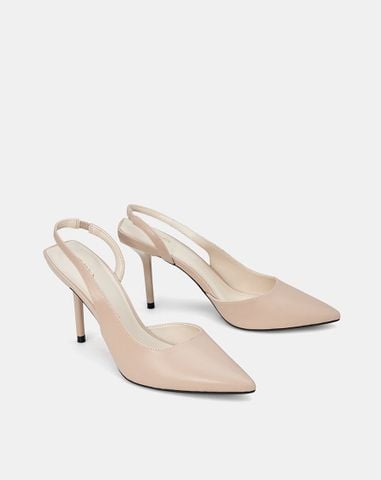  Giày Cao Gót Slingback Gót Thanh 