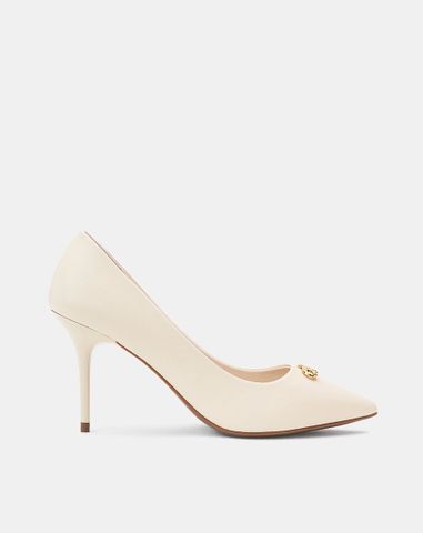  Giày Cao Gót Pump Phối Khóa Trang Trí 