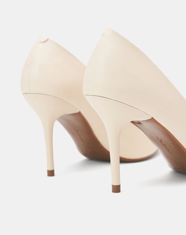  Giày Cao Gót Pump Phối Khóa Trang Trí 