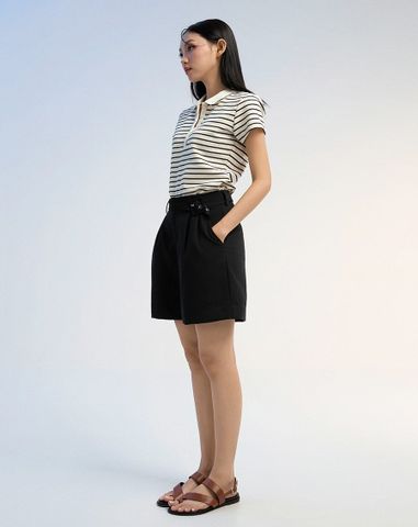  Áo thun polo sọc ngang 