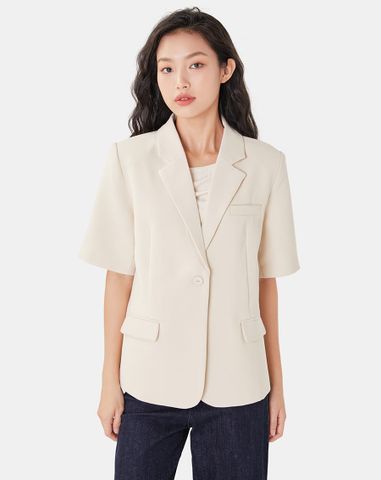  Áo blazer tay ngắn form rộng 