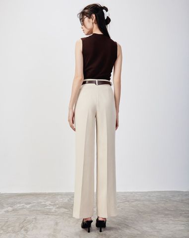  Quần tây ống đứng xếp ly 