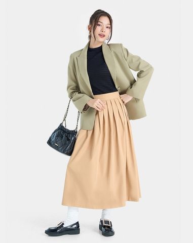  Chân váy Midi Xếp Li 