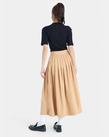  Chân váy Midi Xếp Li 