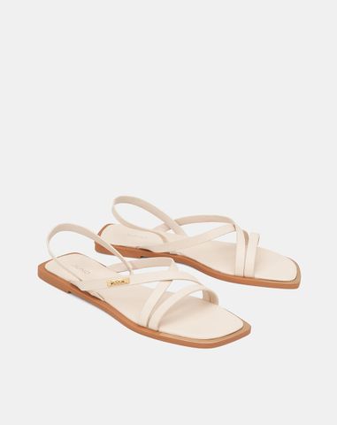  Giày Sandal Sơn Viền Phối Khoá Trang Trí 