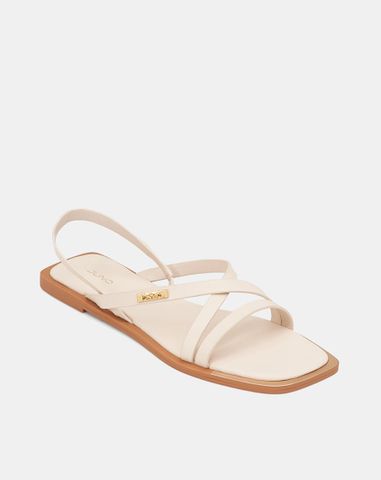  Giày Sandal Sơn Viền Phối Khoá Trang Trí 