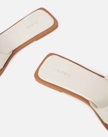  Giày Sandal Bệt Gắn Khoá Trang Trí 