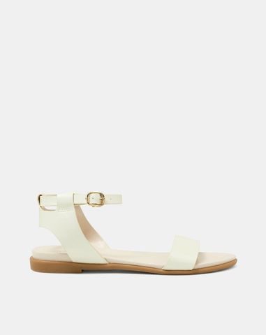  Giày Sandal Đế Bệt Quai Cổ Chân Phối Quai Ngang 