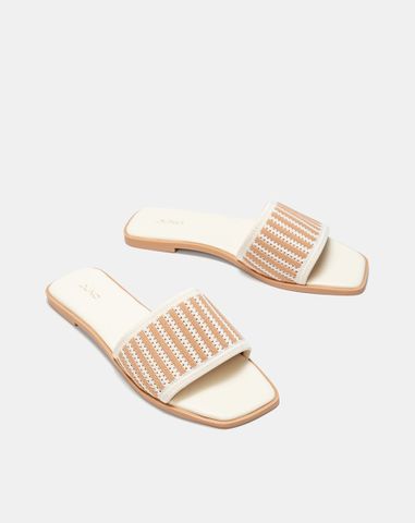  Giày Sandal Quai Dệt Pattern Sọc 
