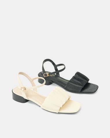 Giày Sandal Quai Ngang Bèo Nhún 