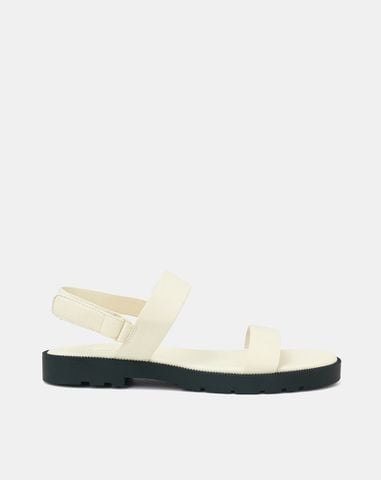  Giày Sandal Đế Bệt Quai Ngang 