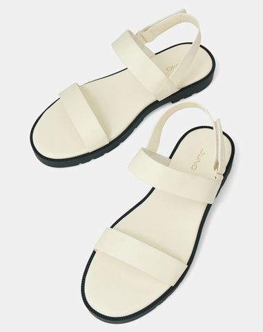  Giày Sandal Đế Bệt Quai Ngang 