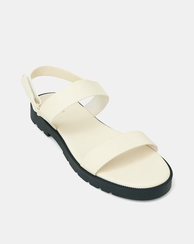  Giày Sandal Đế Bệt Quai Ngang 