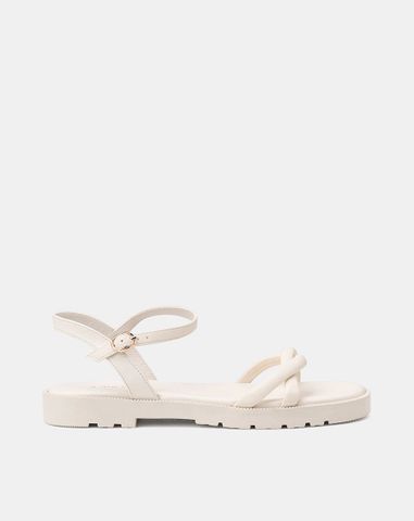  Giày Sandal Bệt Quai Xoắn 