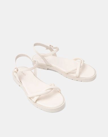  Giày Sandal Bệt Quai Xoắn 