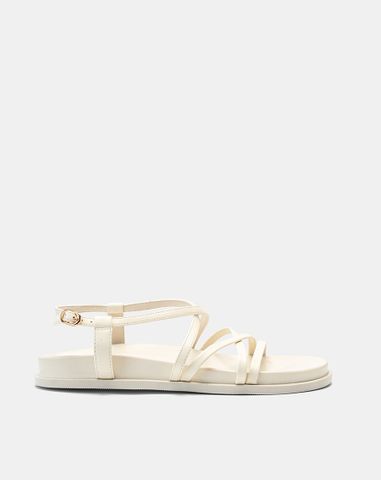  Giày Sandal Đế Bệt Quai Mảnh Chéo 