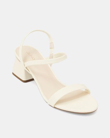  Giày Sandal Gót Thấp Quai Ngang 