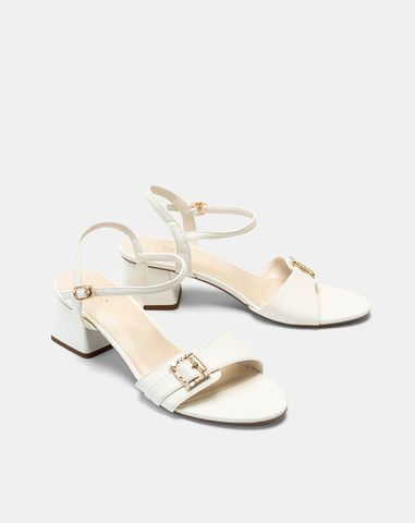  Giày Sandal Quai Đắp Phối Khóa 