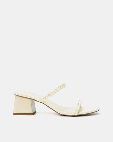  Giày Sandal Gót Vuông Quai Thắt 