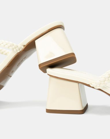  Giày Sandal Gót Vuông Quai Thắt 